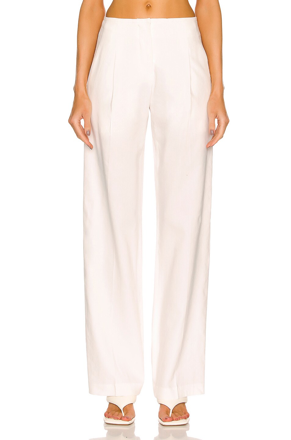 Image 1 of Christopher Esber Low Rise Pant in White