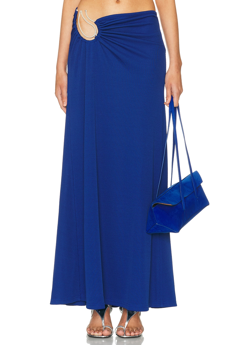 Christopher Esber Paisley Ruched Skirt