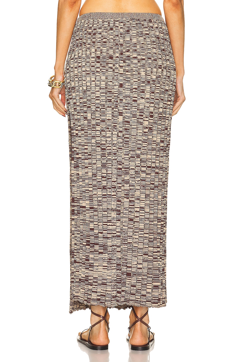 christopher esber pleated knit tie skirt