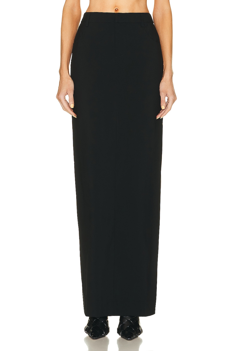 Image 1 of Christopher Esber Tailored Column Skirt in BLACK