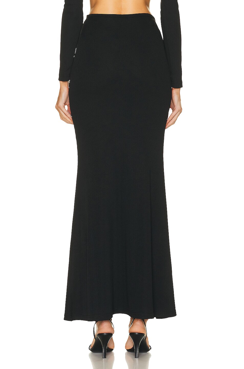 Christopher Esber Quartz Ruched Dowsing Skirt In Black Fwrd Christopher Esber Quartz Ruched Dowsing Skirt In Black Fwrd