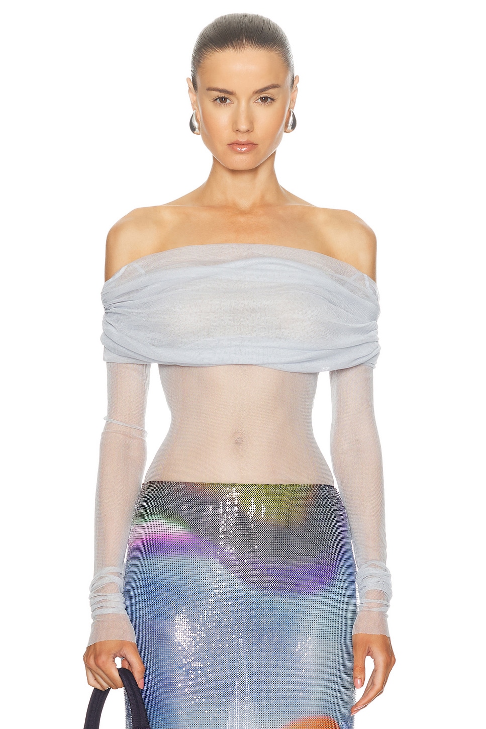 Image 1 of Christopher Esber Veiled Top in Mist