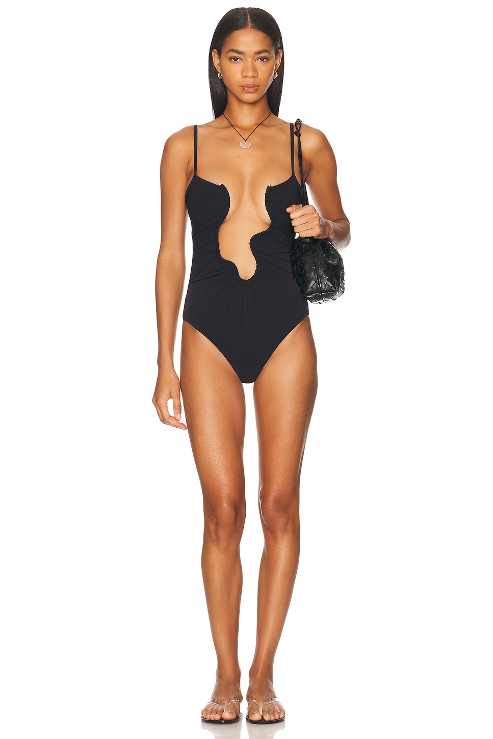 Image 1 of Christopher Esber Salacia One Piece Swimsuit in Black