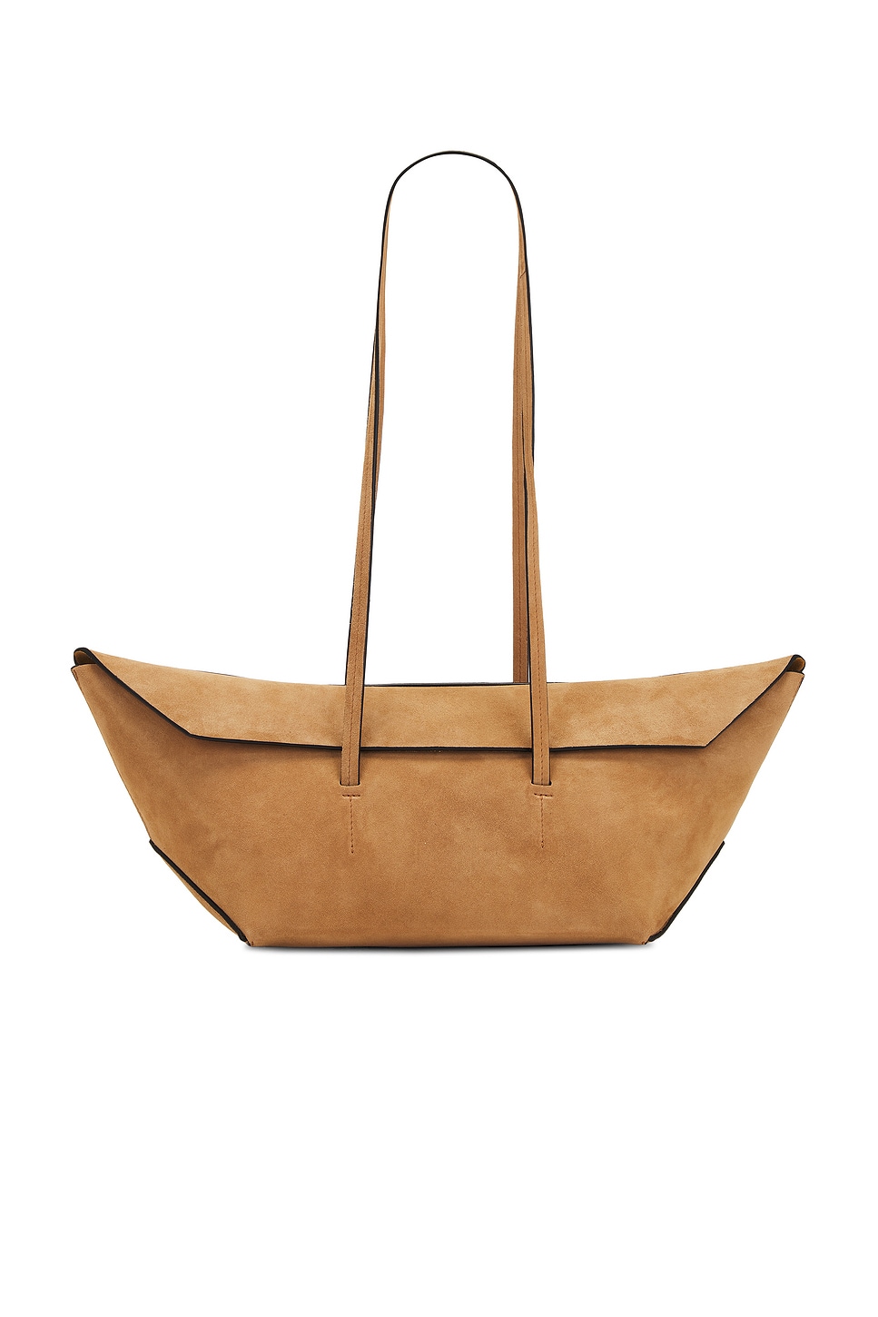 Christopher Esber Arke Suede Small Tote In Cigar