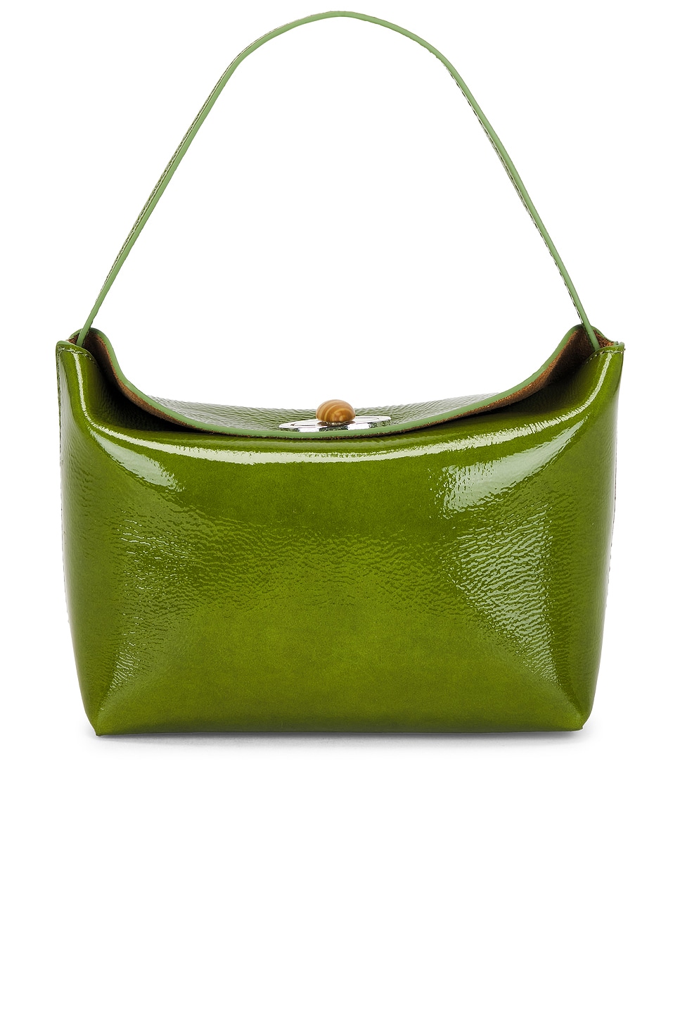 Christopher Esber Turnlock Patent Shoulder Bag