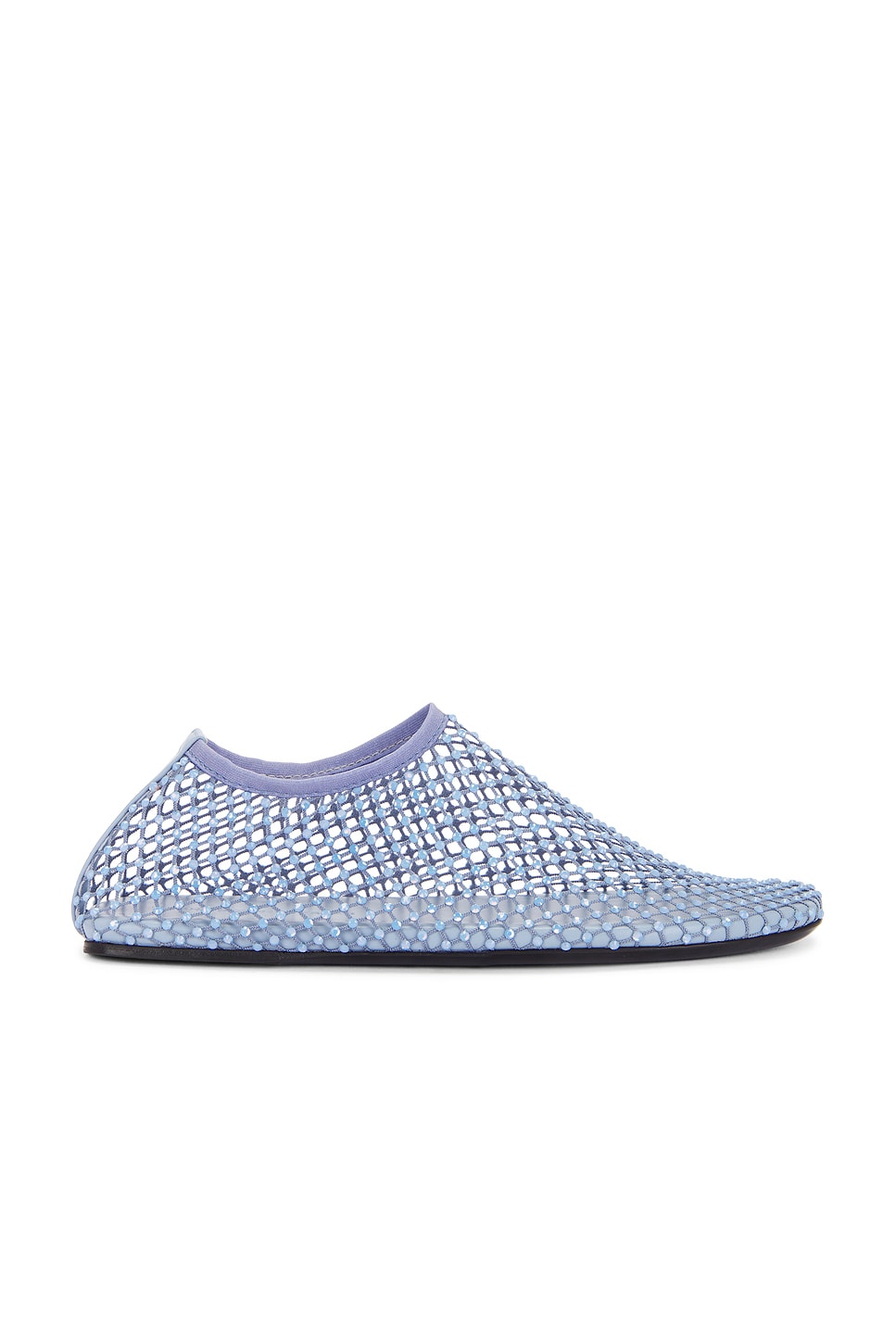 Shop Christopher Esber Minette Crystal Flat In Mist