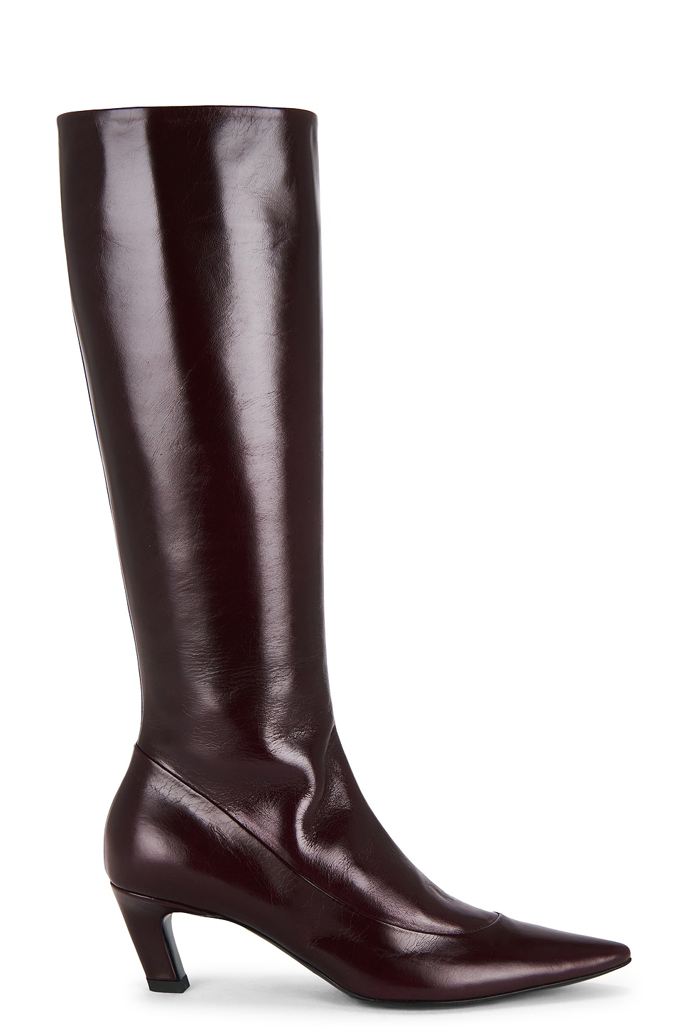 Image 1 of Christopher Esber Miles Tumbled Boot in Tumbled Maroon