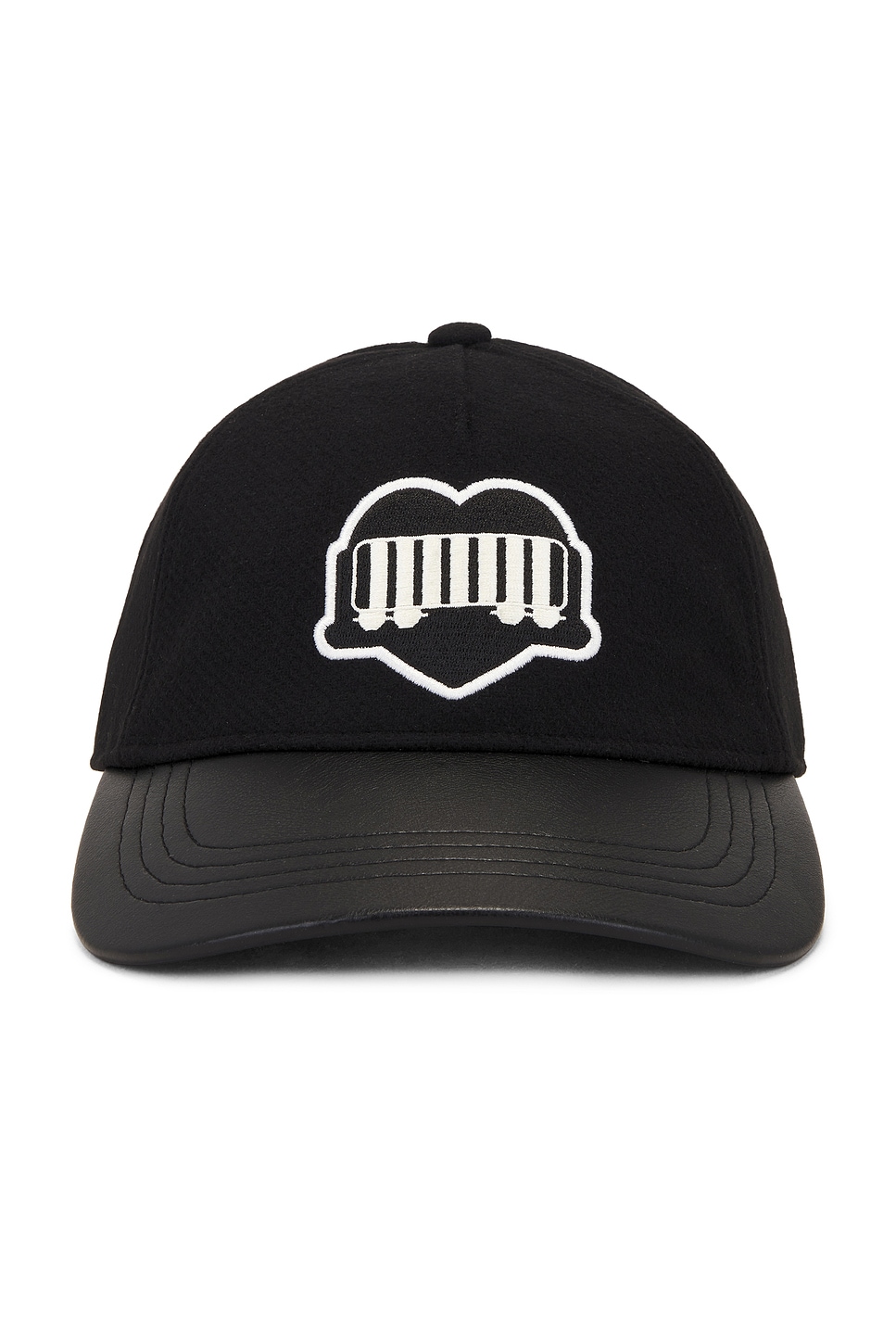 Heart Train Cap in Black