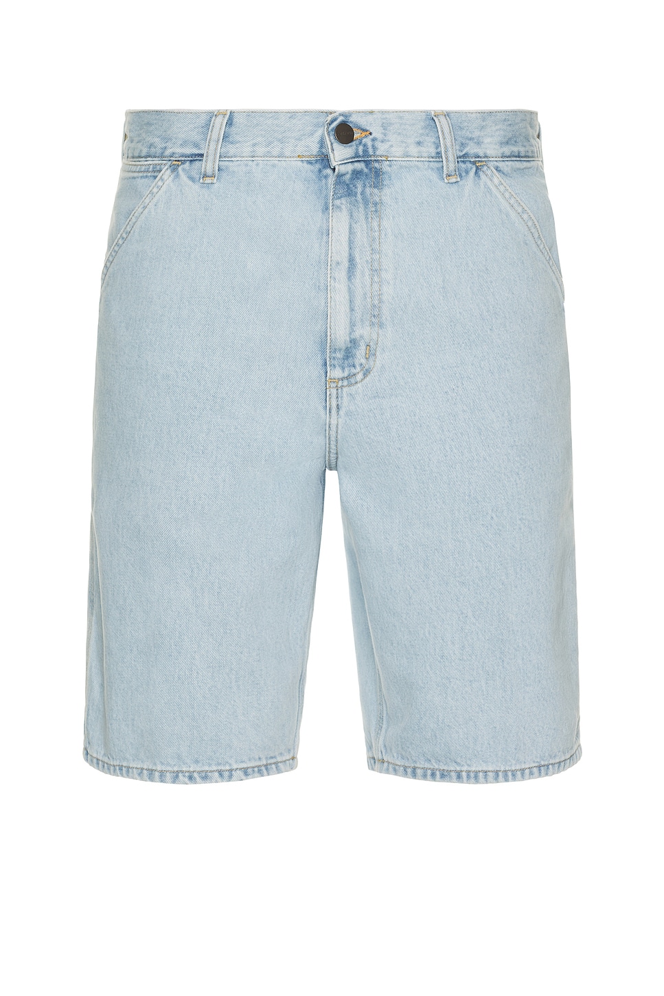 Image 1 of Carhartt WIP Single Knee Short in Heavy Stone Bleached Blue