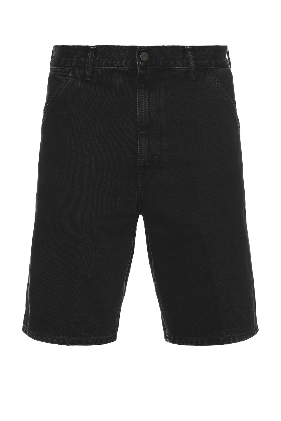 Image 1 of Carhartt WIP Single Knee Short in Stone Washed Black