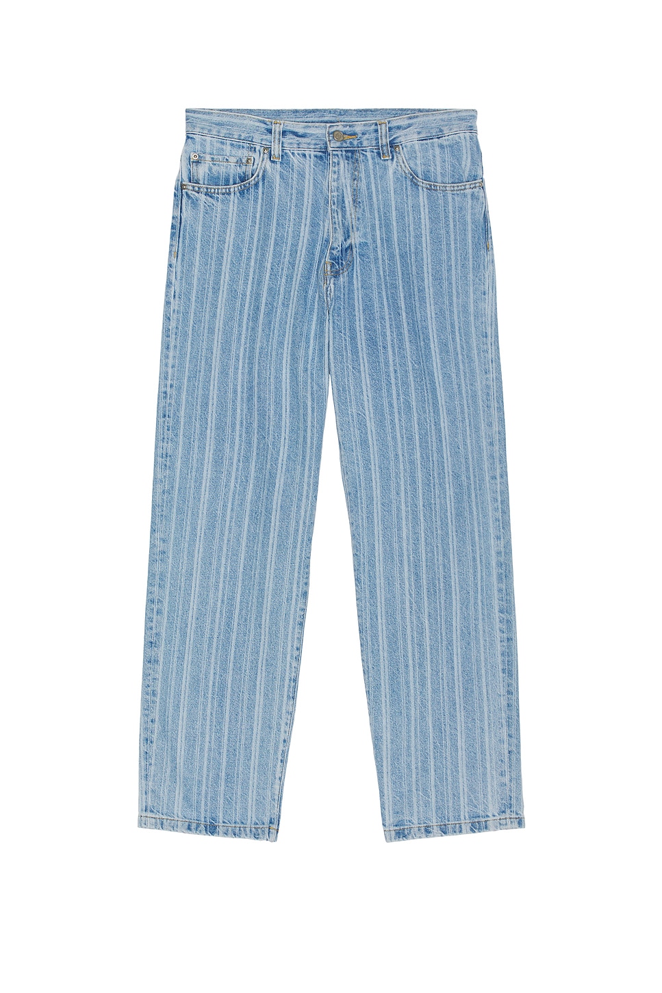 Image 1 of Carhartt WIP Rylan Pant in Stone Bleached Rylan Stripe & Blue