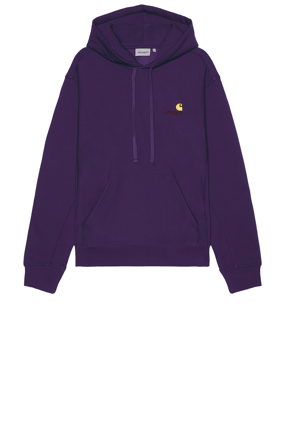 Hooded American Script Sweater in Purple