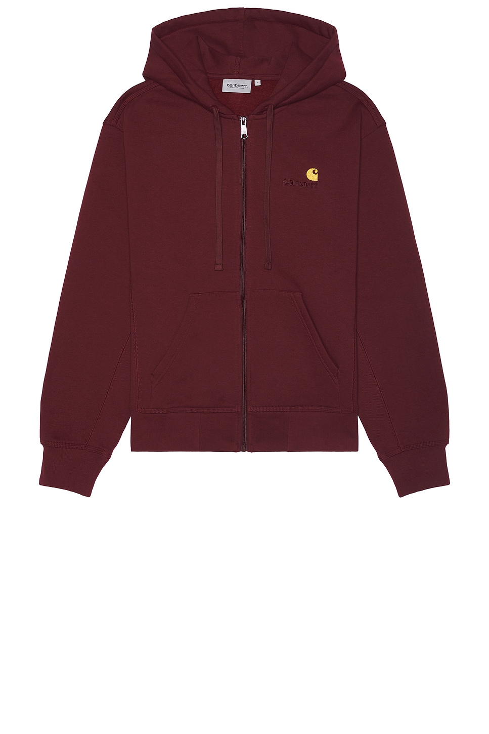 Hooded American Script Jacket in Burgundy