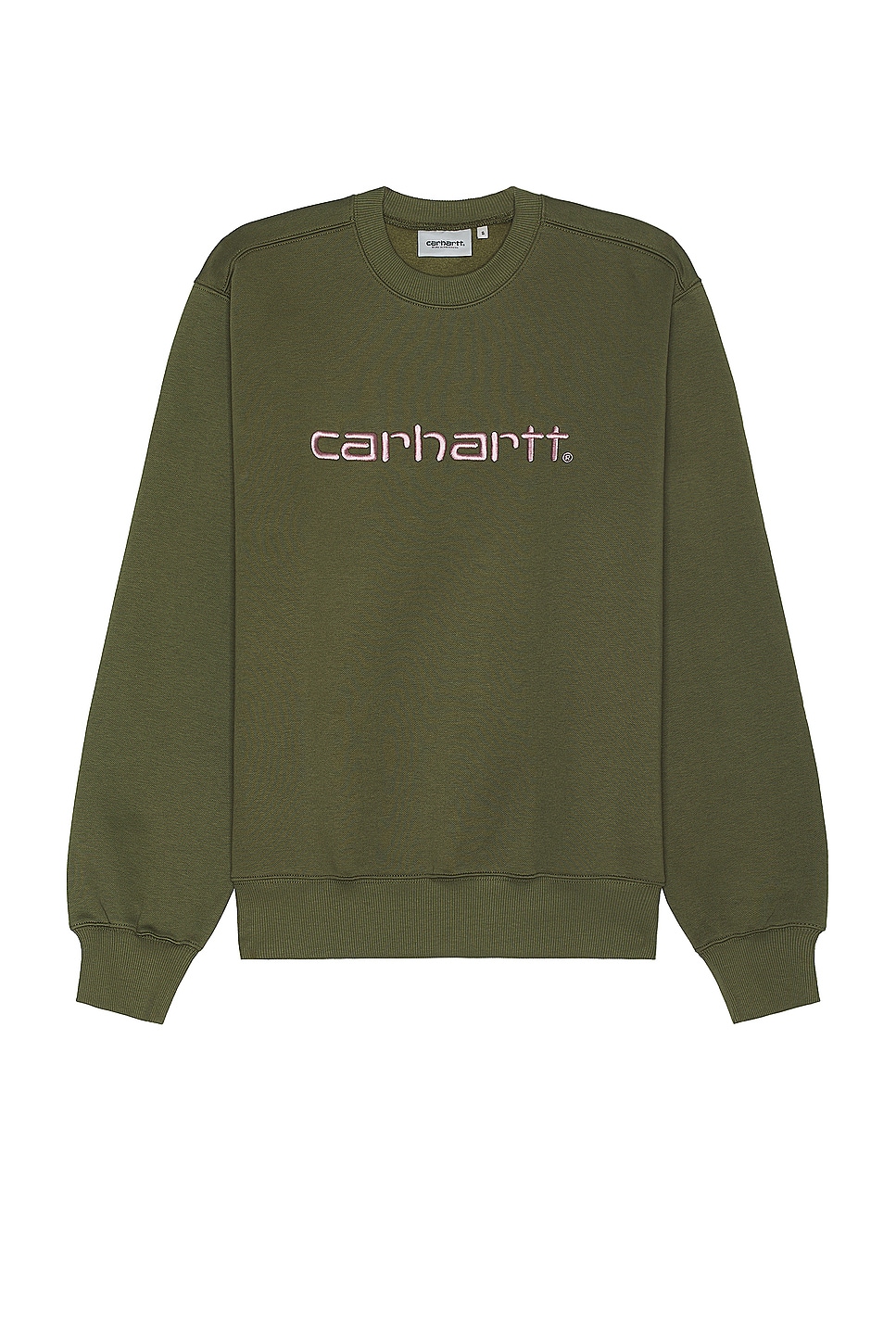 Image 1 of Carhartt WIP Carhartt Sweater in Dundee & Glassy Pink
