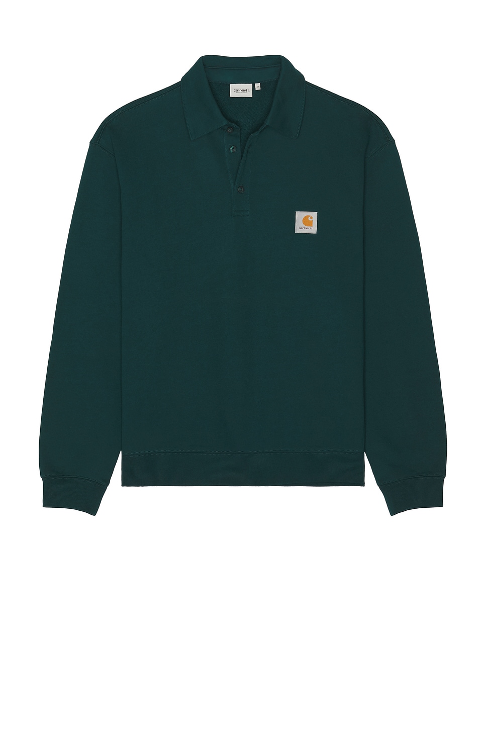 Image 1 of Carhartt WIP Polo Sweatshirt in Dark Fir