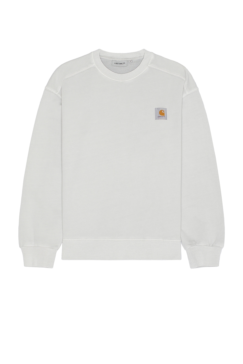 Image 1 of Carhartt WIP Nelson Sweater in Sonic Silver Garment Dyed