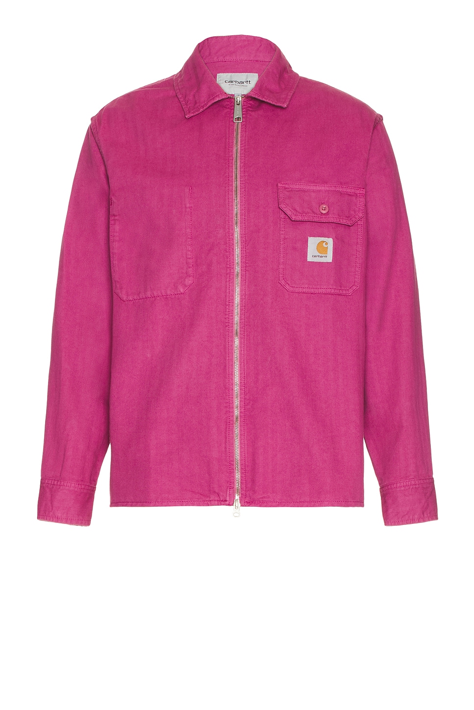 Image 1 of Carhartt WIP Rainer Shirt Jacket in Magenta Garment Dyed