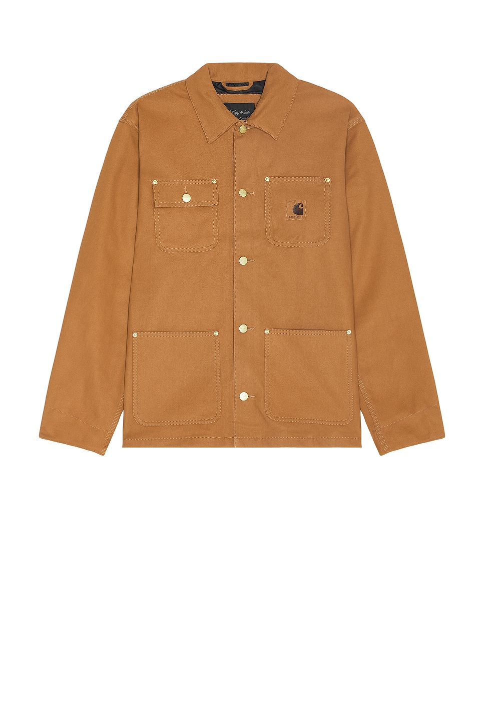 Image 1 of Carhartt WIP Suede Michigan Coat in Hamilton Brown