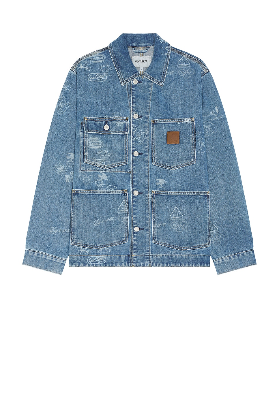 Stamp Jacket in Blue