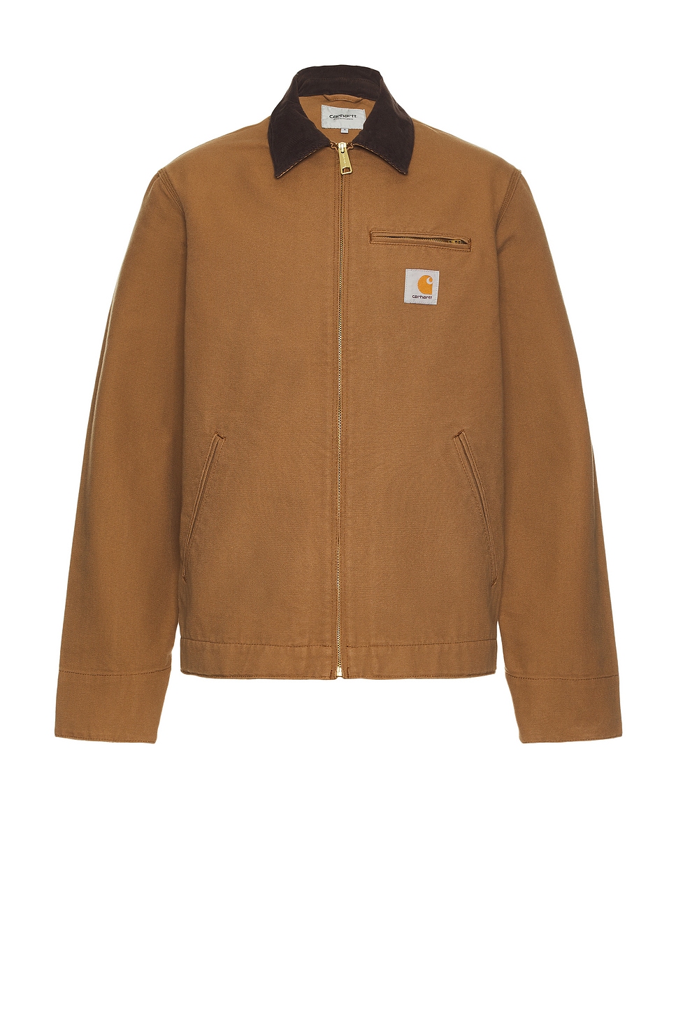 Image 1 of Carhartt WIP Detroit Jacket in Rinsed Hamilton Brown & Tobacco