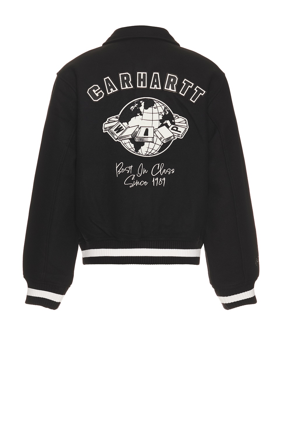 Carhartt World Class Varsity Jacket In Black