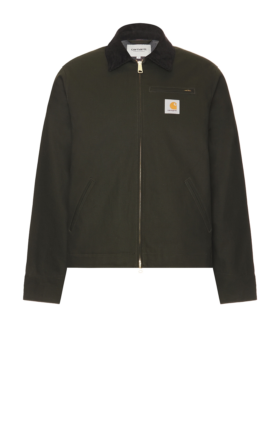 Image 1 of Carhartt WIP Detroit Jacket in Olive & Black