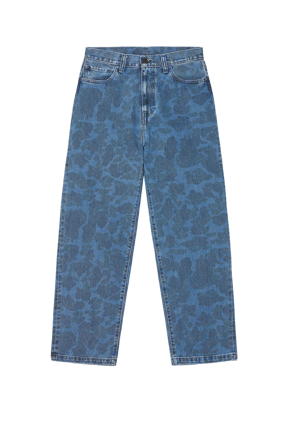 Carhartt Printed Denim Duck Landon Pant In Blue