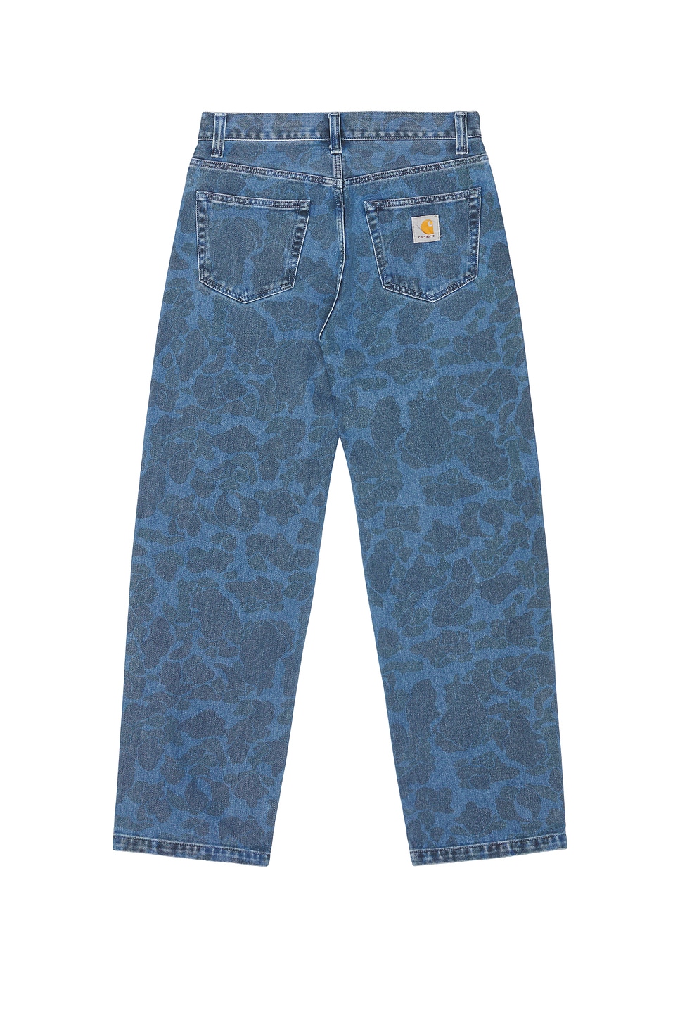 Carhartt Printed Denim Duck Landon Pant In Blue