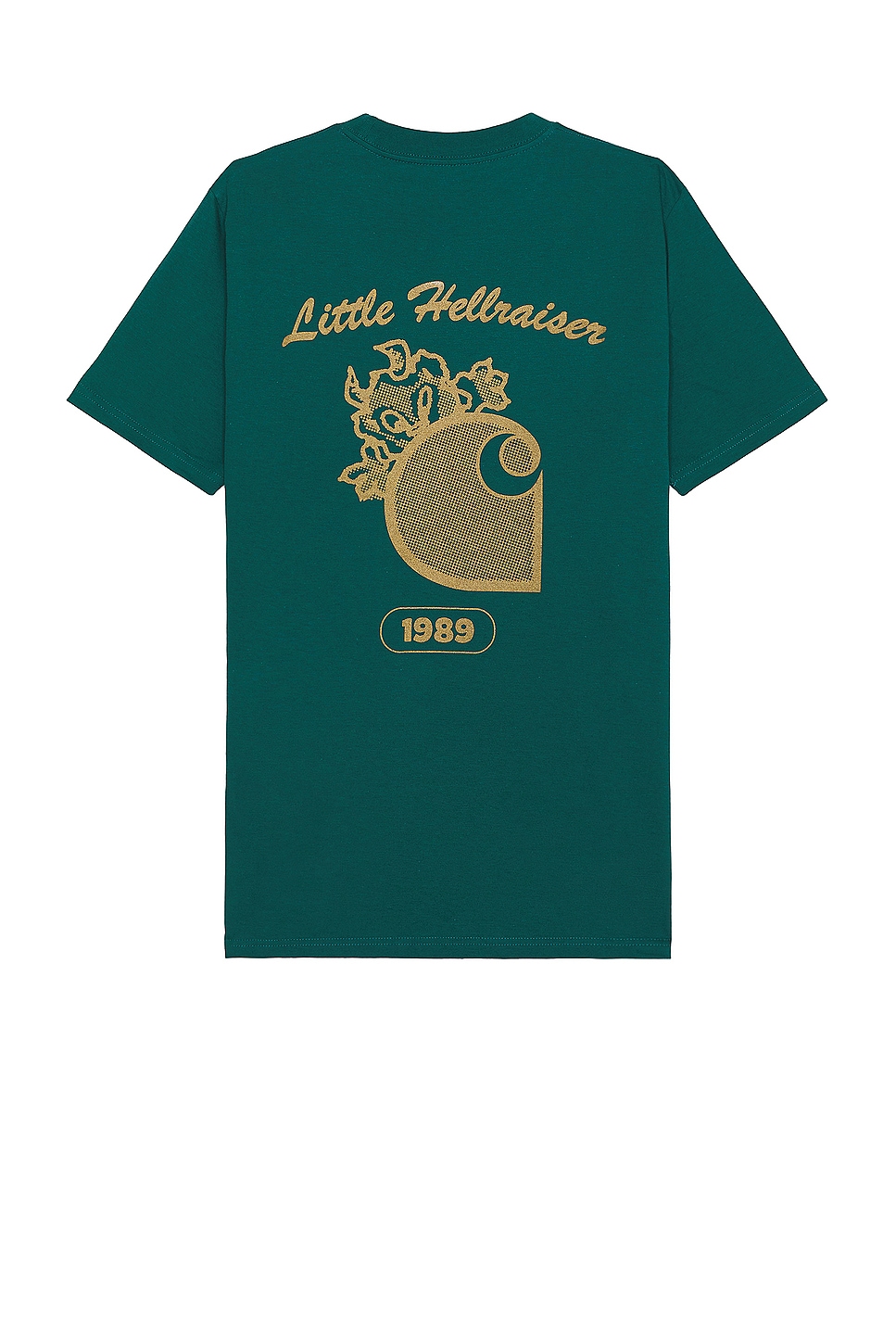 Image 1 of Carhartt WIP Short Sleeve Little Hellraiser T-shirt in Chervil & Brown
