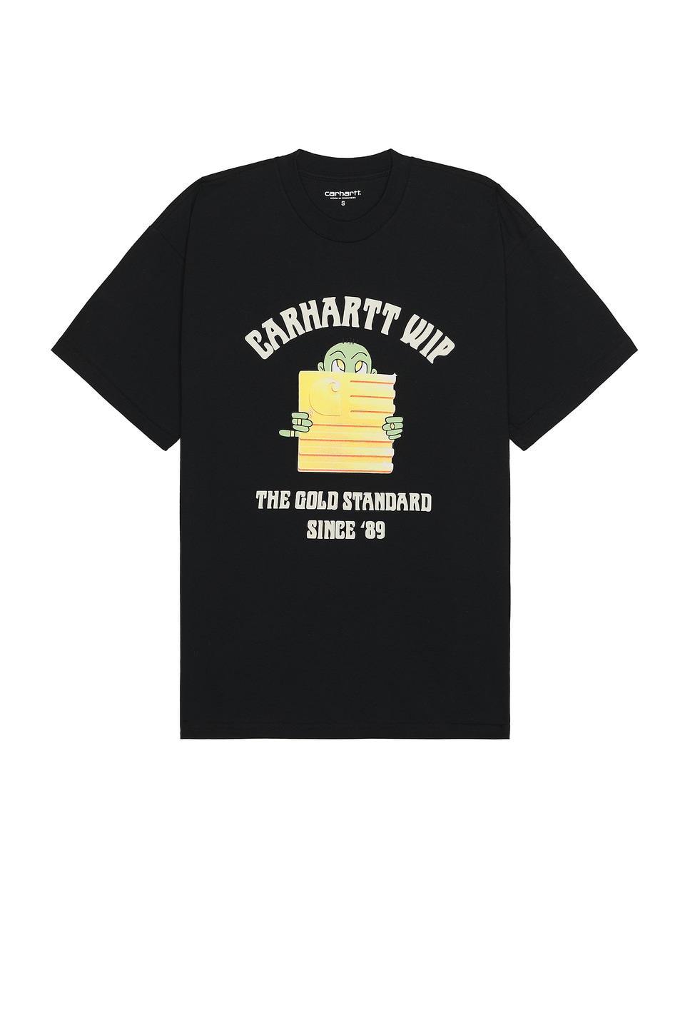 Image 1 of Carhartt WIP Short Sleeve Gold Standard T-shirt in Black