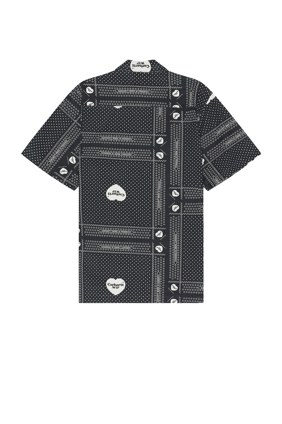 Shop Carhartt Short Sleeve Heart Bandana Shirt In Heart Bandana Print & Black