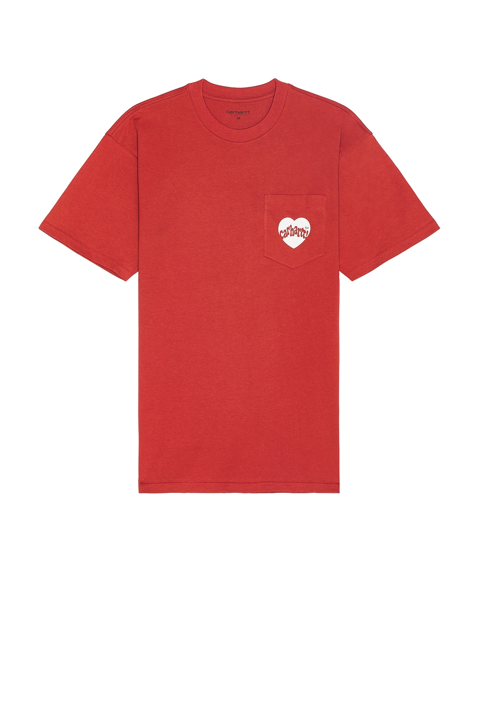 Image 1 of Carhartt WIP Amour Pocket T-shirt in Tuscany & White