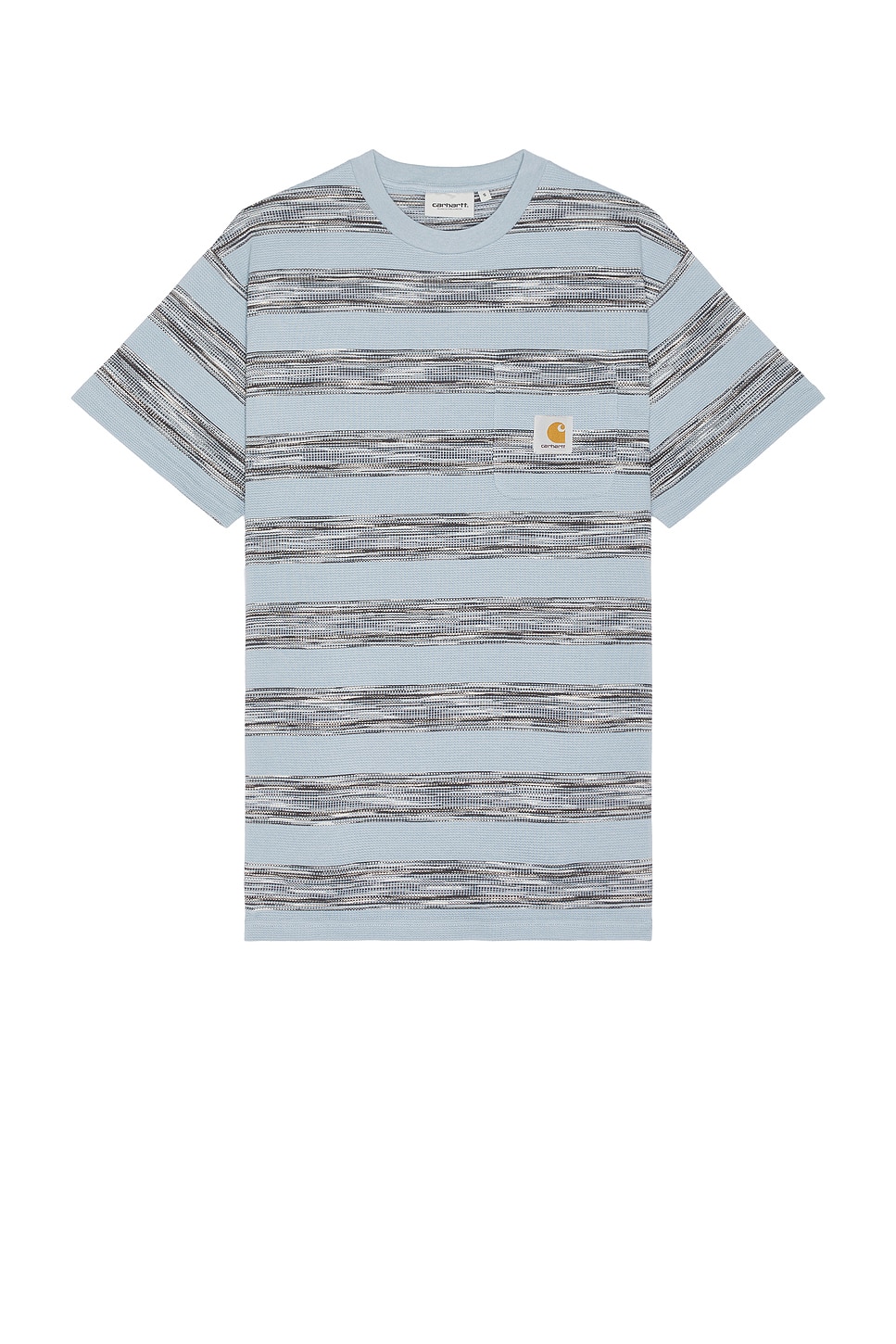 Shop Carhartt Dodson Pocket T-shirt In Dodson Stripe Horizontal & Misty Sky