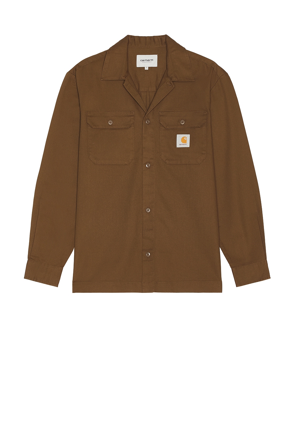 Image 1 of Carhartt WIP Longsleeve Craft Shirt in Chocolate