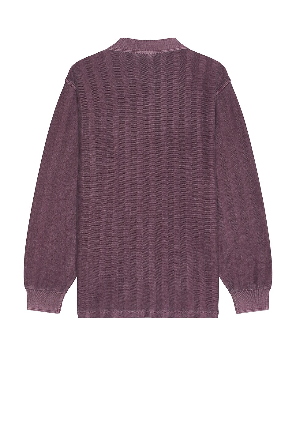 Carhartt Work In Progress Morrison Shadow Stripe Rugby Shirt In Pigment Garment Dyed Huckleberry