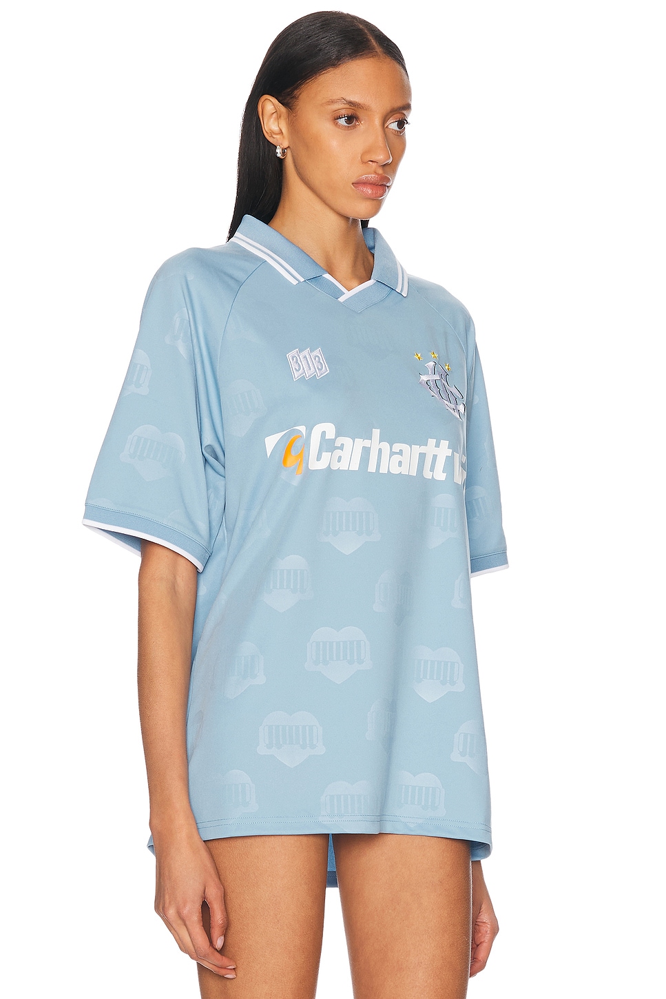 Carhartt T-shirt S/s Hartt's Football Azzurra