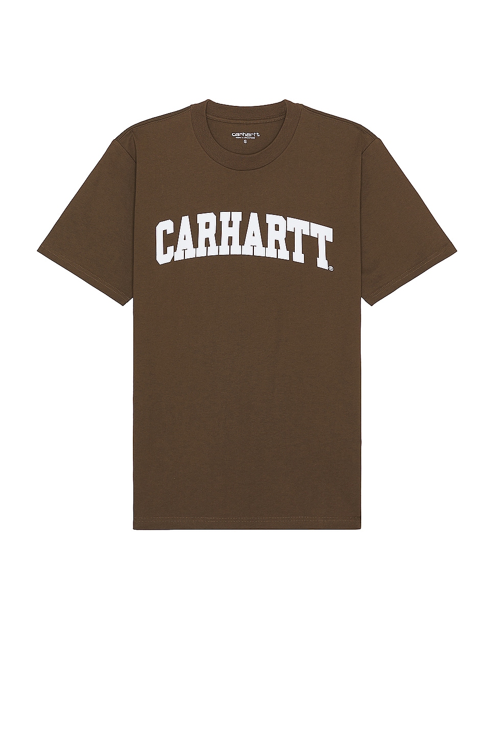 Image 1 of Carhartt WIP Short Sleeve University T-shirt in Lumber White