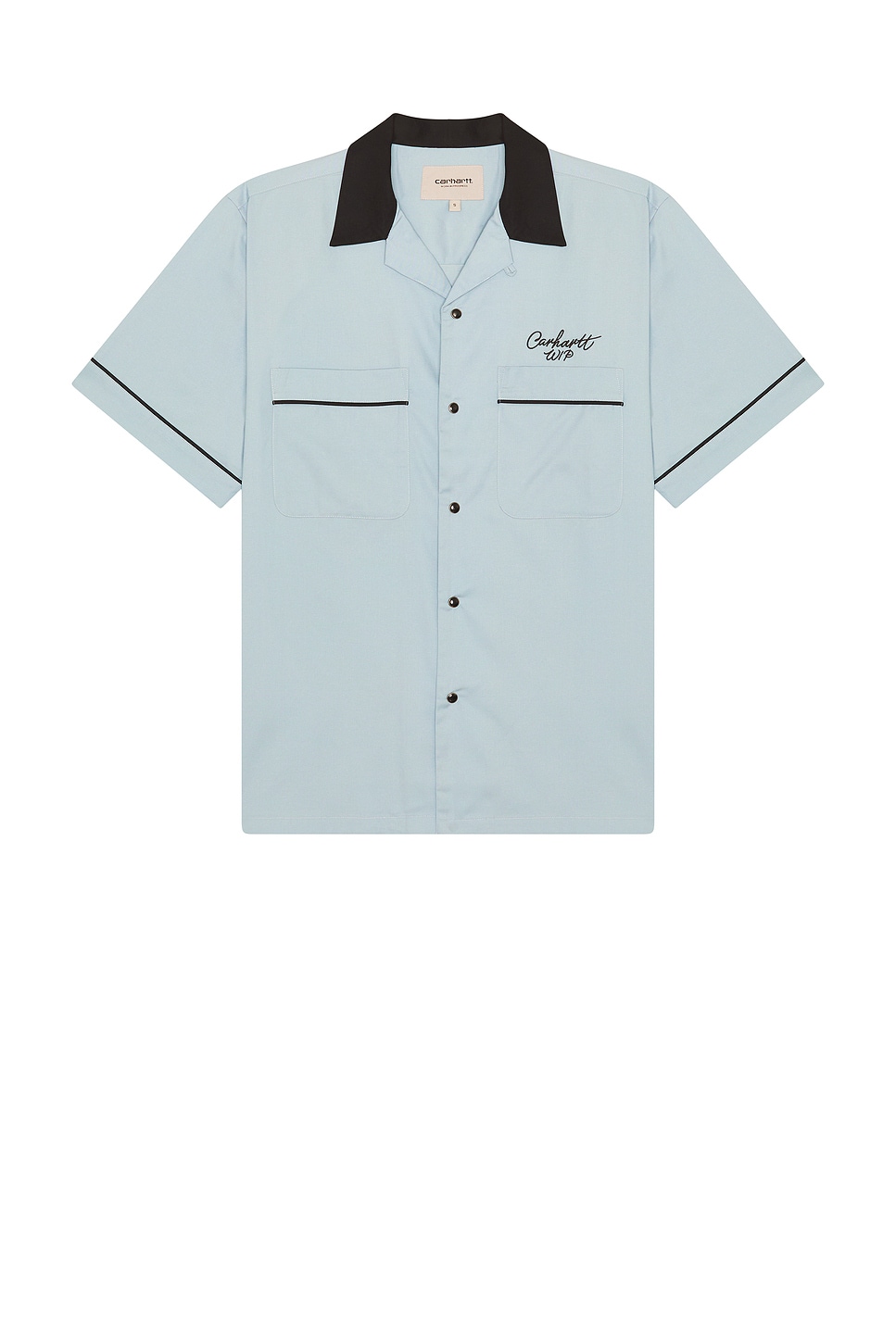 Image 1 of Carhartt WIP Bowl Shirt in Blue Fog & Black