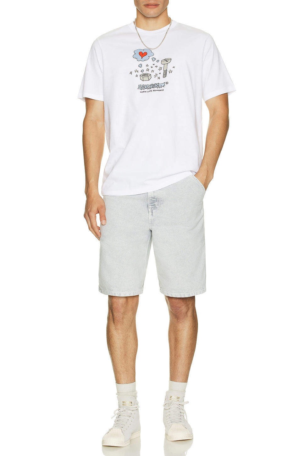 Image 1 of Carhartt WIP Work Life Romance T-Shirt in White