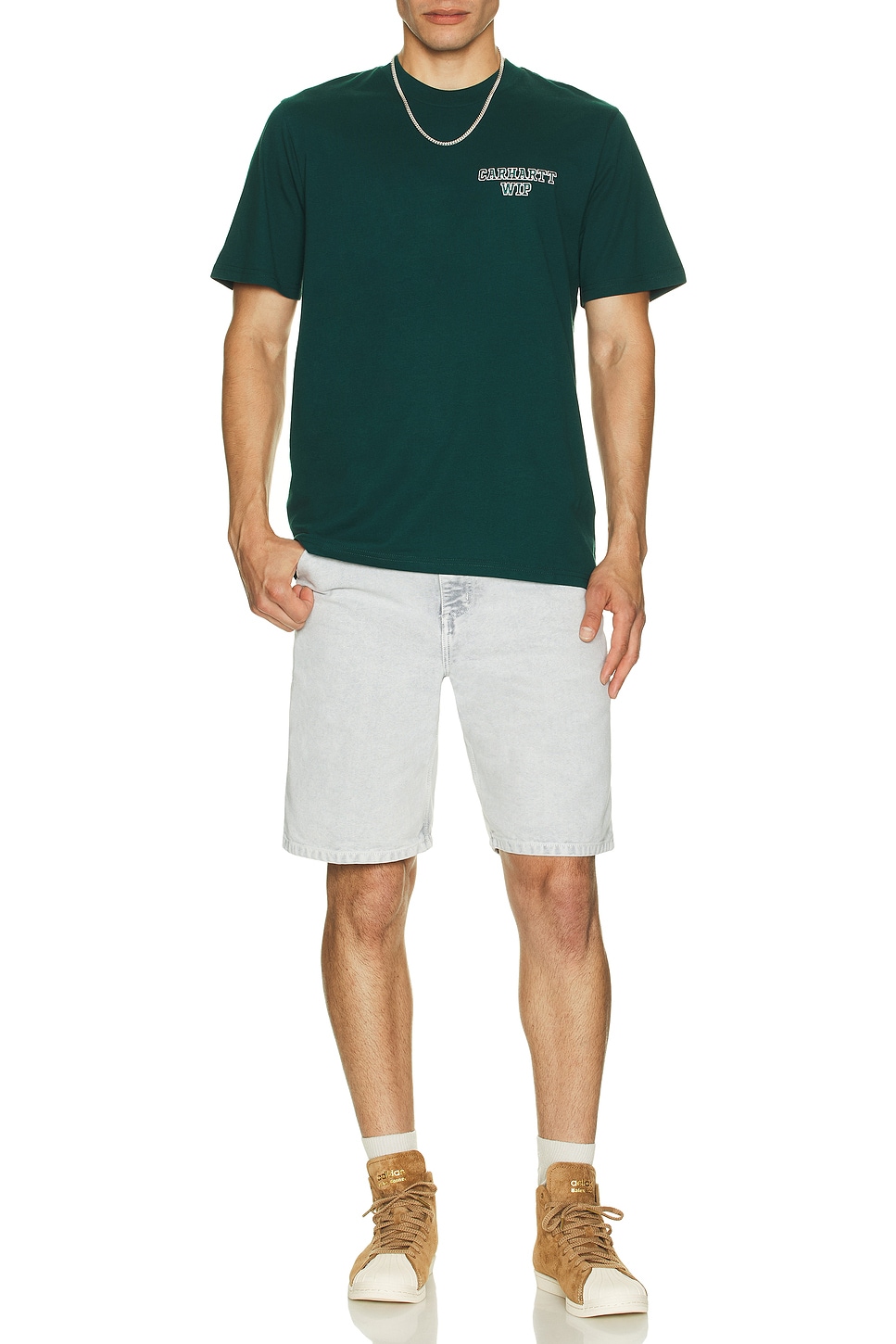 Image 1 of Carhartt WIP Alumni T-Shirt in Dark Fir