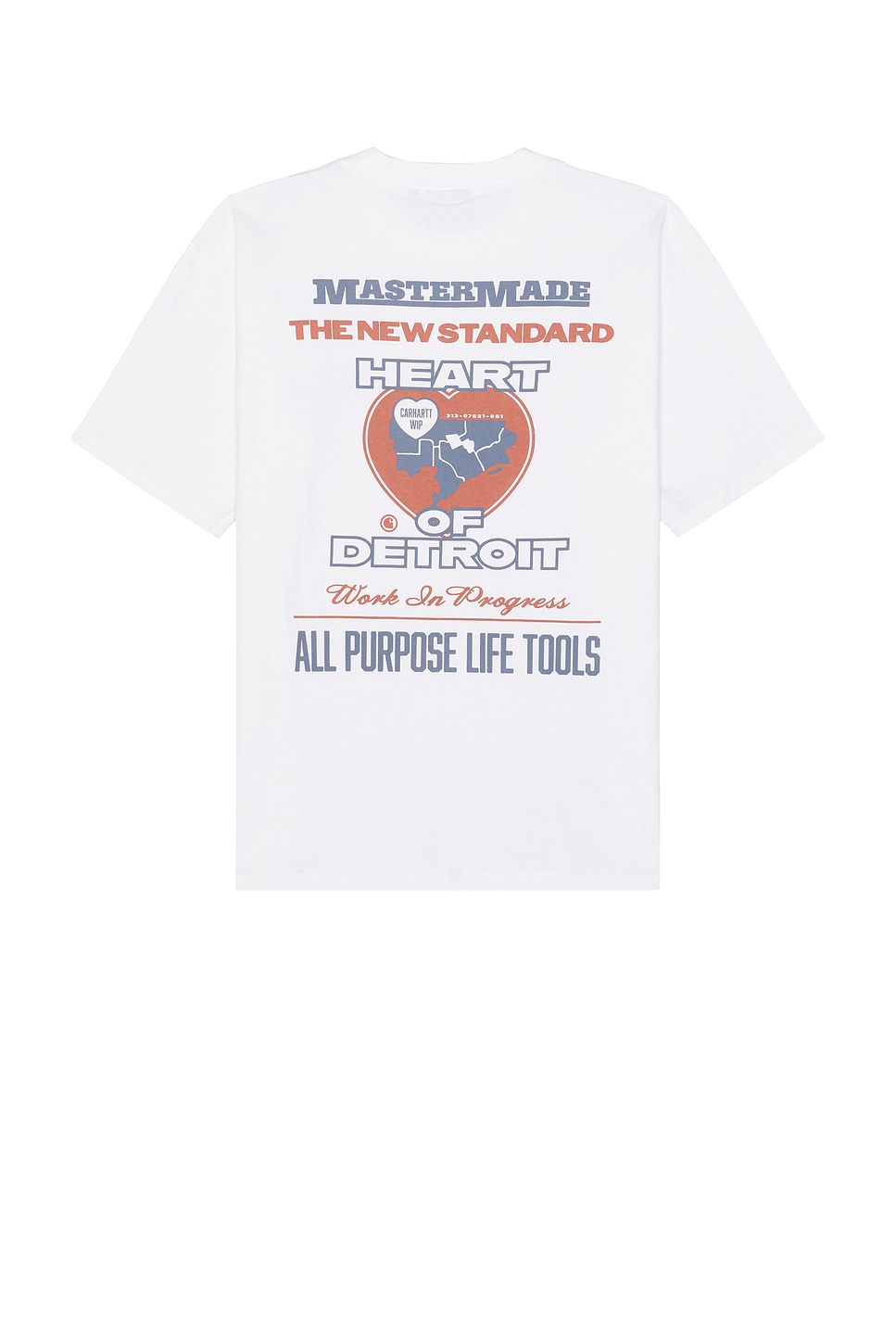 Image 1 of Carhartt WIP Arcan T-Shirt in Heavy Stone Wash White