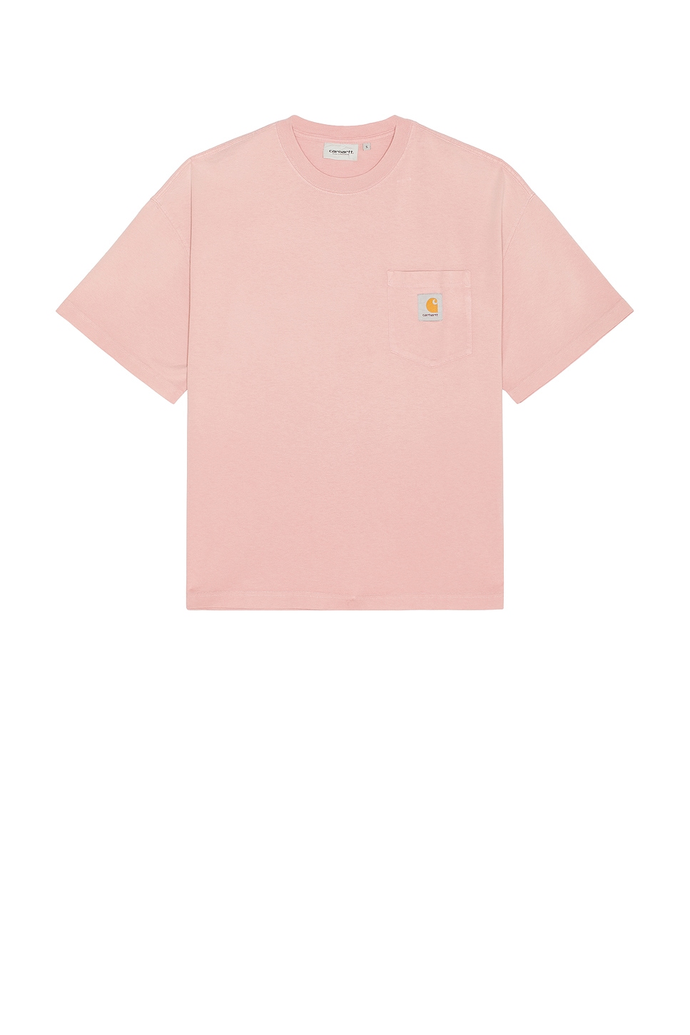 Image 1 of Carhartt WIP Hudson Pocket T-Shirt in Chalk Wash Daphne