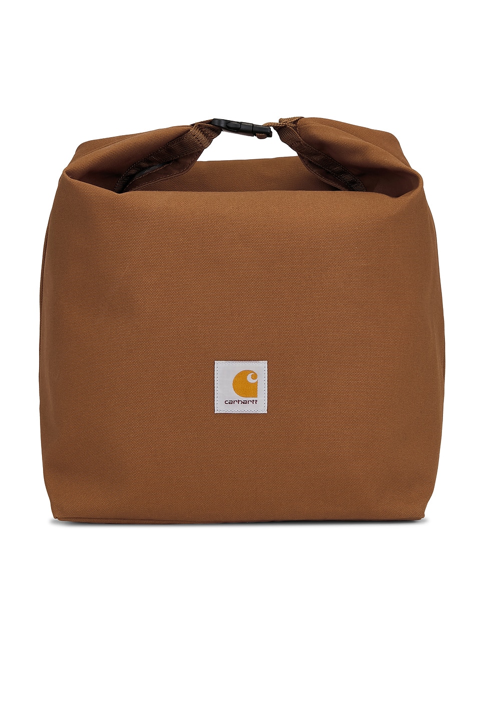 Canvas Roll-Up Insulated Bag in Brown