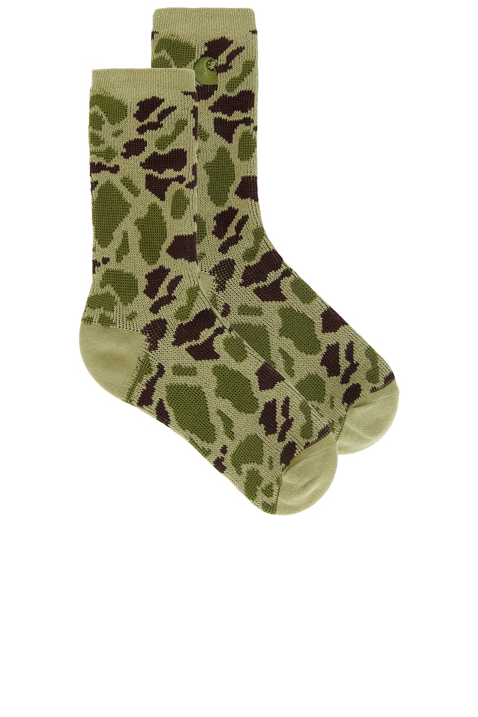 Camo Socks in Green