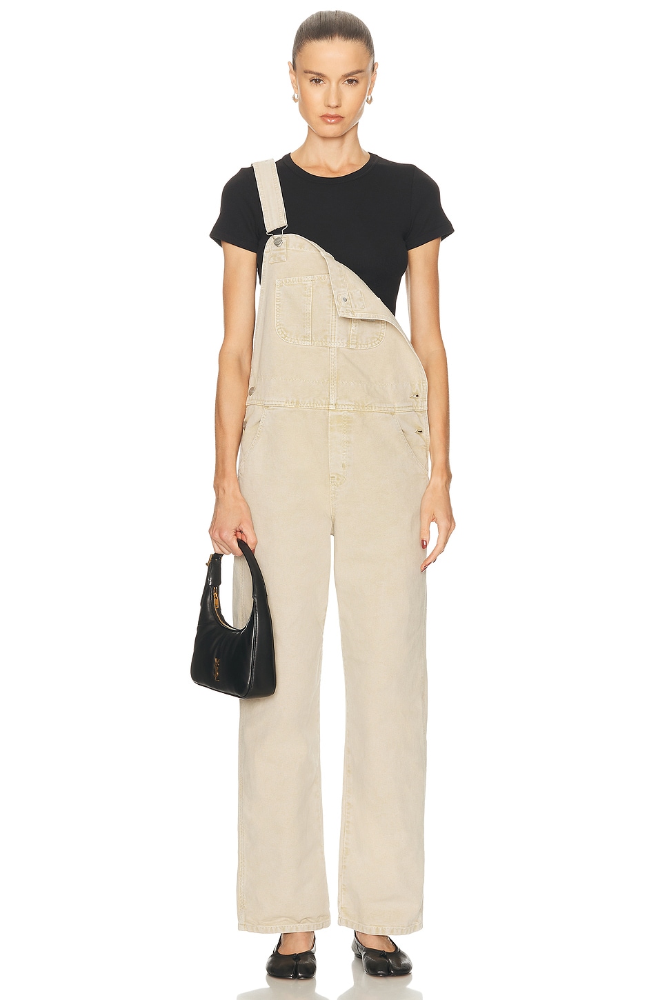 Bib Overall Straight in Cream