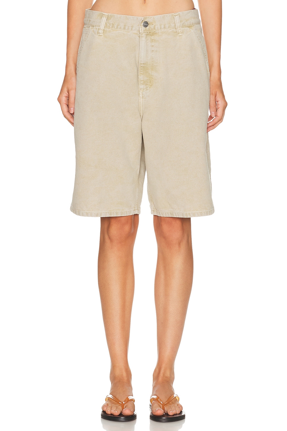 Carhartt Brandon Double Knee Short In Neutral