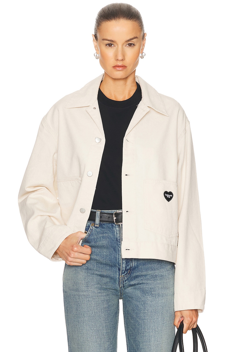Image 1 of Carhartt WIP Drewe Jacket in Natural