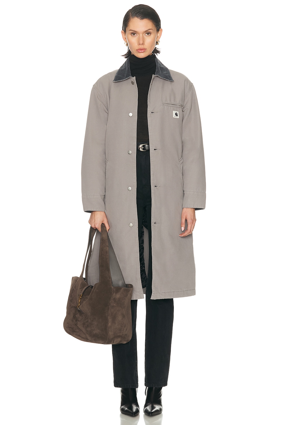 Image 1 of Carhartt WIP Webster Coat in Yosemite & Graphite