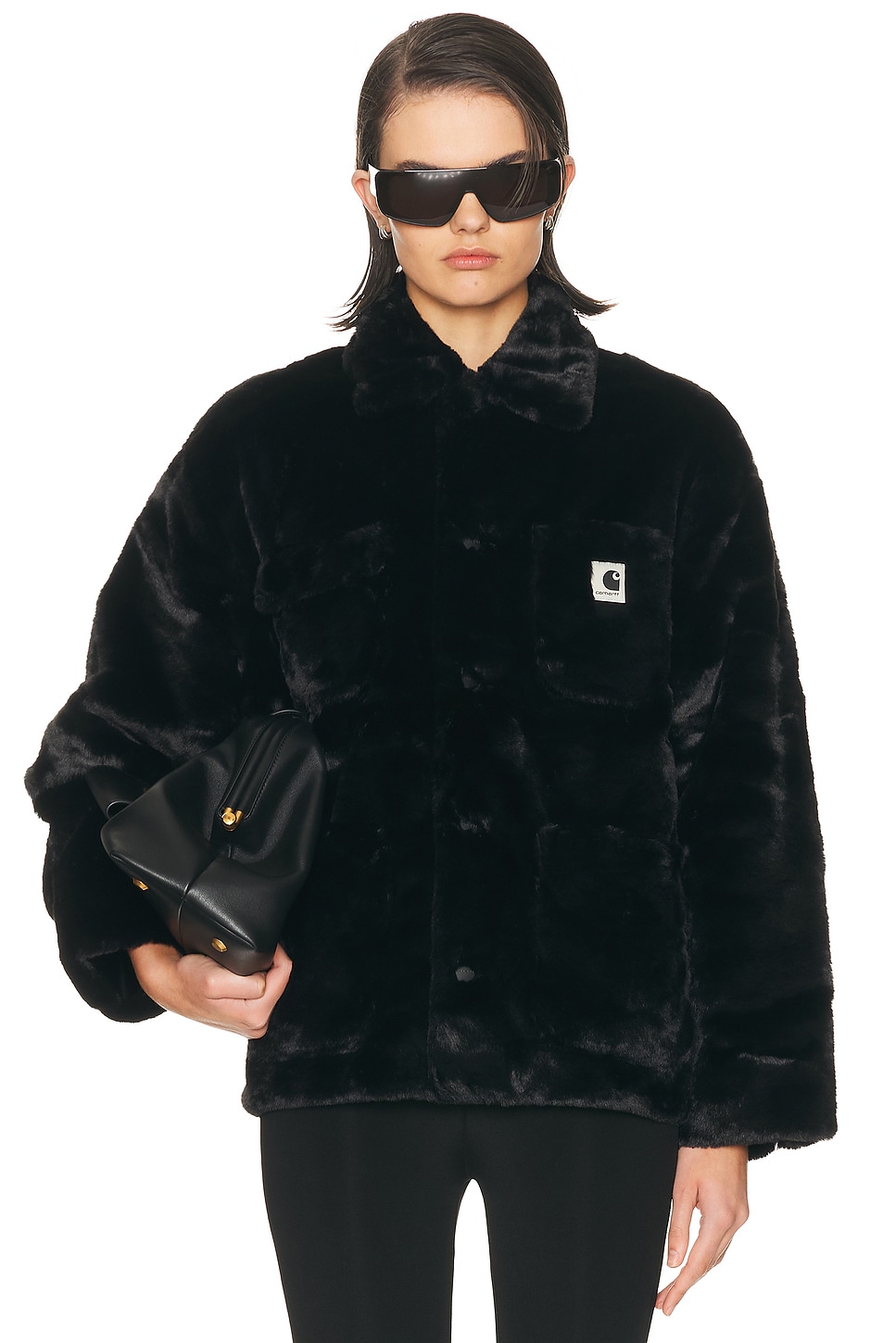 Image 1 of Carhartt WIP Olney Michigan Coat in Black