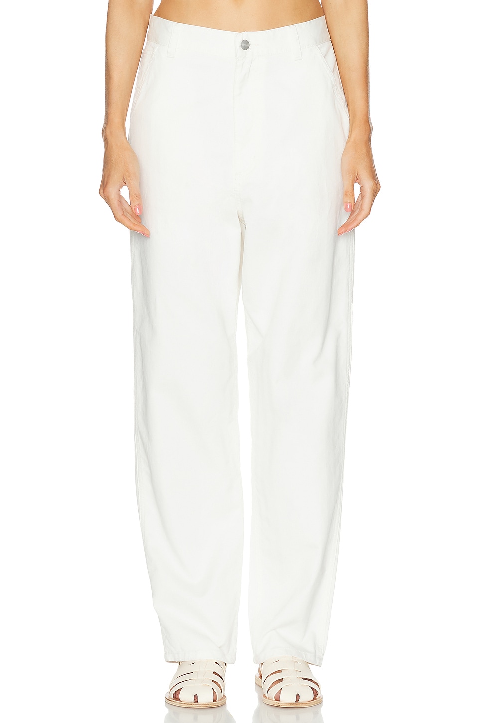 Norris Single Knee Pant in White